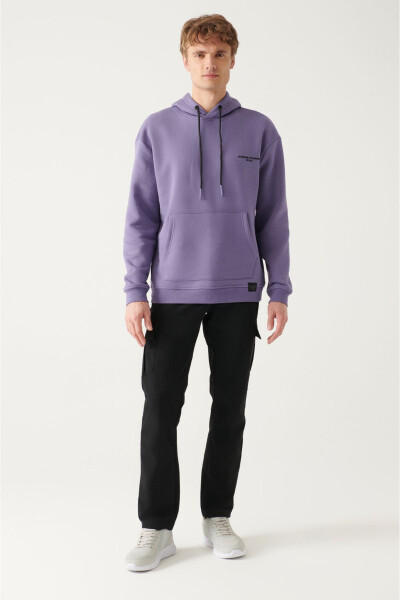 Lila Oversize Hoodie Sweatshirt - 5