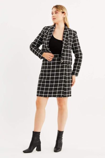 Lined Tweed Blazer - 3