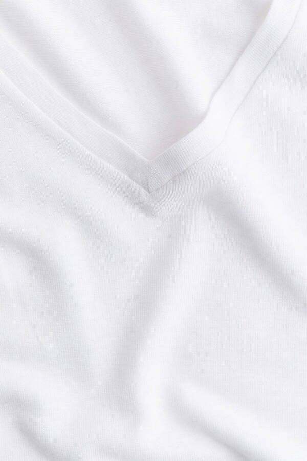 Linen blend T-shirt - 5