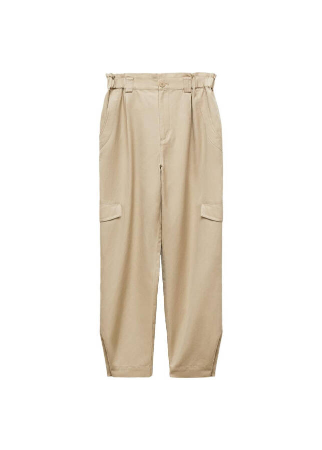 Linen Cargo Pants - 8