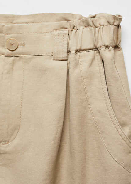 Linen Cargo Pants - 4