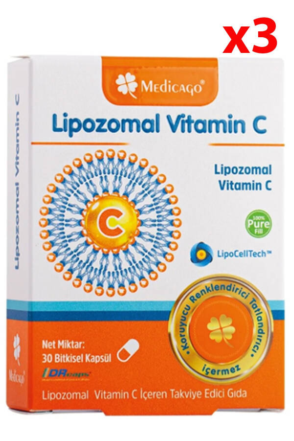 Lipozomal C Vitamini 30 Bitkisel Kapsül 3 Adet - 1