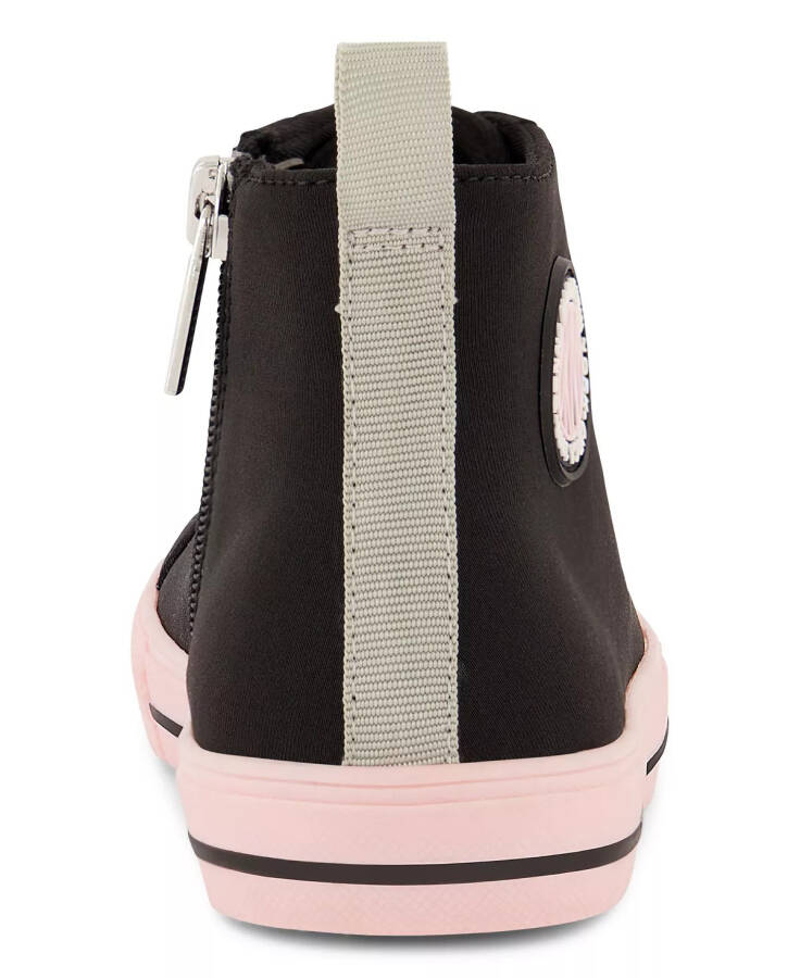 Little Girls Hannah High Top Sneakers Black, Pink - 6