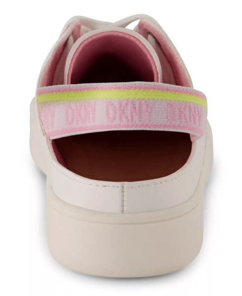 Little Girls Sling Back Mule Sneakers White - 5