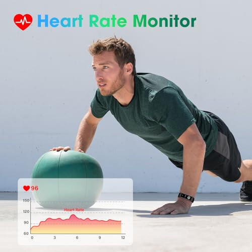 LIVIKEY Kalp Atış Hızı Monitörlü Fitness Takip Cihazı Saat, Pedometre ile Adım Sayacı Aktivite Takibi ve Uyku Monitörü, Kalori, Kadınlar ve Erkekler İçin Android ve iOS ile Uyumlu Adım İzleme - 3