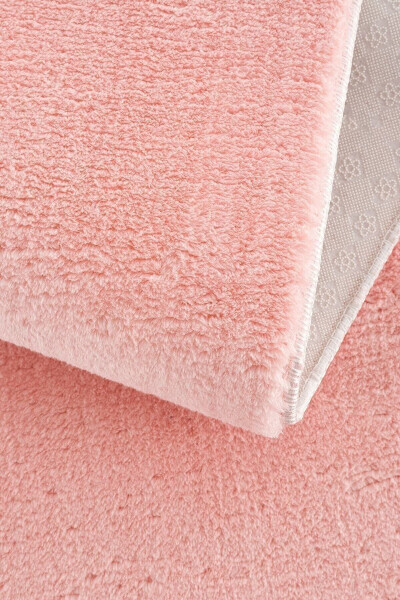 Living Room Pink Powder Plush Thick Rug Bedroom Bedside Cute Princess Room Kids Room Rug - 4