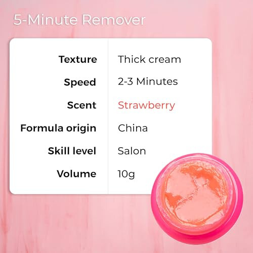 LLBA Lash Gel Remover for Professional Eyelash Extensions 15ml - Dissolves Powerful Eyelash Extension Glue - Low Irritation Cream for Sensitive Skin (Strawberry) - 4