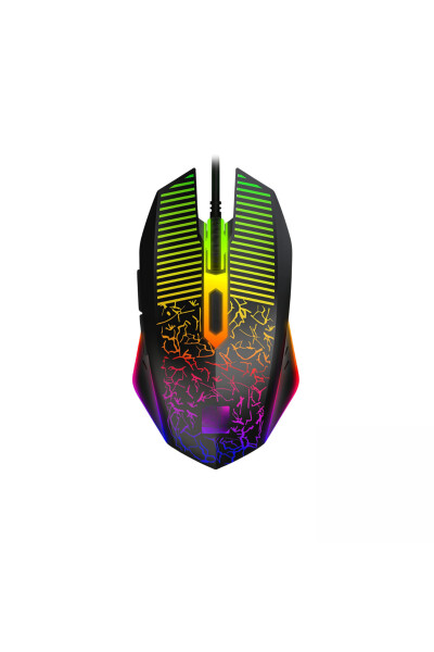 LOBO Rainbow Gamer Klaviatura va Sichqoncha To'plami USB Kirishli Simli 2ta 1 Gaming To'plami - 3