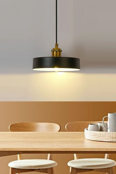 Loft Modern Design 25 Cm Diameter 1 Piece Metal Colored Single Kitchen Room Pendant Light - 2