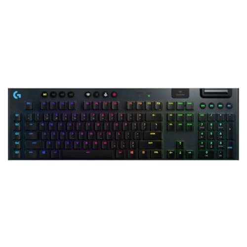 Logitech G915 LIGHTSPEED RGB Mekanik Oyun Klavyesi, Alçak Profil GL Dokunsal Tuş Anahtarı, LIGHTSYNC RGB, Gelişmiş Kablosuz ve Bluetooth Desteği - Dokunsal, Siyah - 1