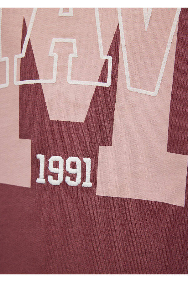 Logo Baskılı Bordo Sweatshirt 1s10162-70399 - 21