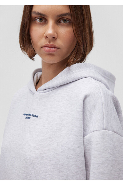 Logo Baskılı Gri Sweatshirt 1s10149-85438 - 23