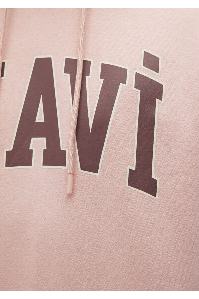 Logo Baskılı Kapüşonlu Pembe Sweatshirt 067149-71150 - 12