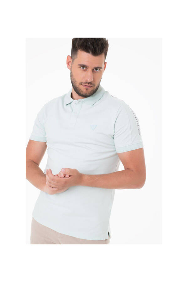 Logo Erkek Slim Fit Polo Tişört - 1