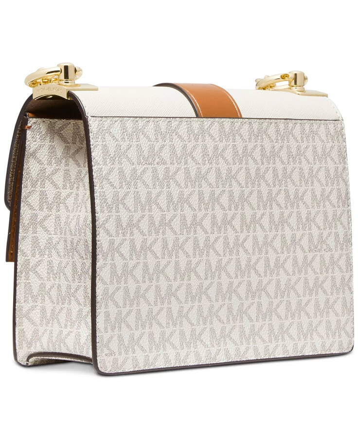 Logo Greenwich Small Convertible Crossbody Vanilla/Acorn - 4