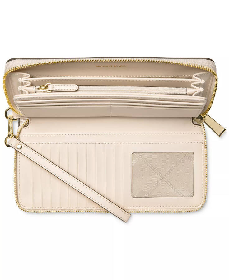 Logo Jet Set Travel Continental Wallet In Gift Box Vanilla/cream - 6