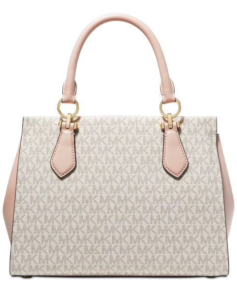 Logo Marilyn Medium Satchel Vanilla/ Soft Pink - 6