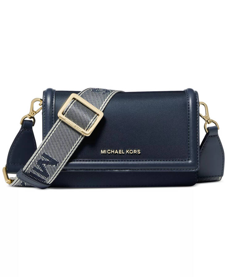 Logo Mini Nylon Crossbody with Webbing Strap - Navy - 6