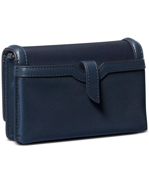 Logo Mini Nylon Crossbody with Webbing Strap - Navy - 7