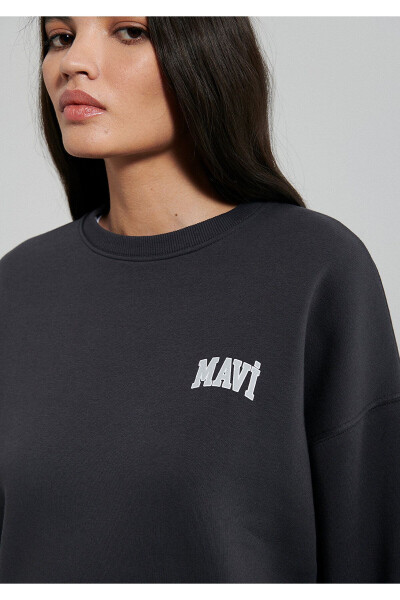 Logo Printed Anthracite Sweatshirt 1611600-82185 - 23