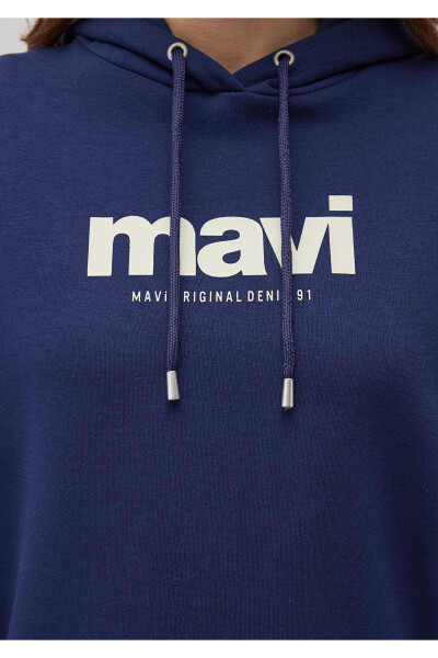 Logo Printed Hooded Navy Sweatshirt 168334-70488 - 24