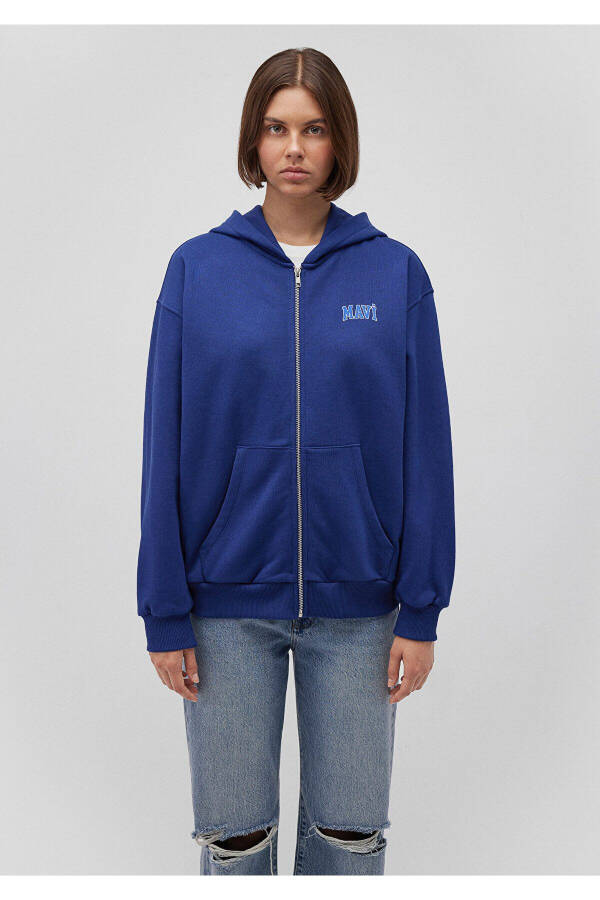 Logo Printed Hooded Zip Sweatshirt 1s10178-70722 - 21