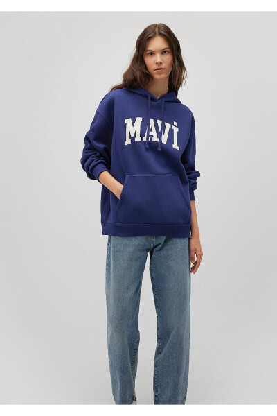 Logo Printed Oversize Sweatshirt 1600361-70722 - 8