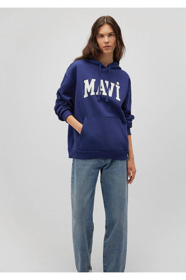 Logo Printed Oversize Sweatshirt 1600361-70722 - 8