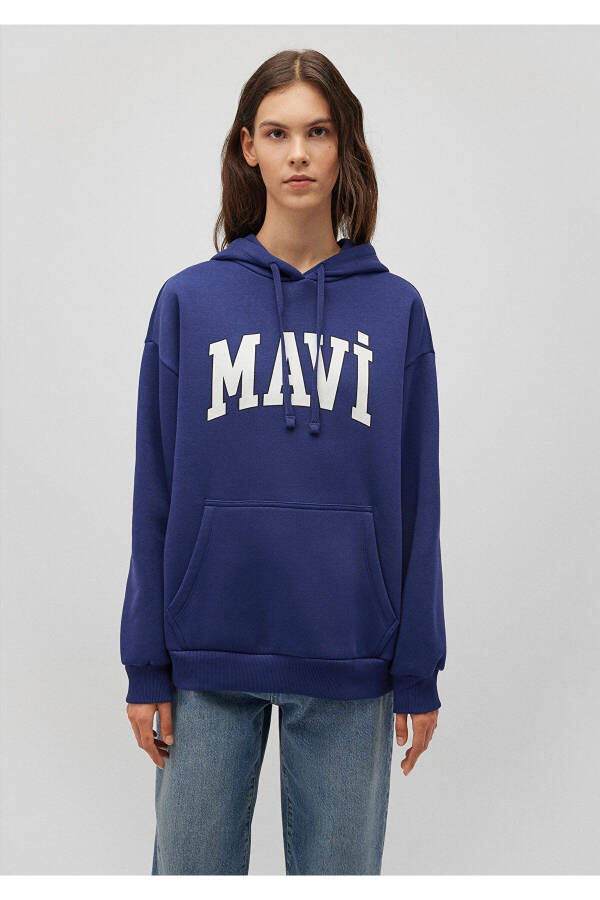 Logo Printed Oversize Sweatshirt 1600361-70722 - 9