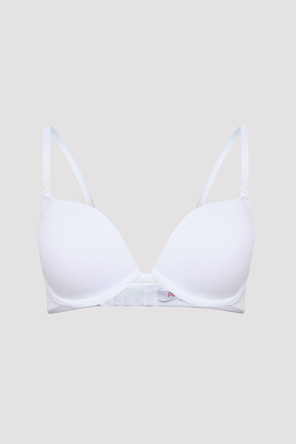 Lol Up Push Up Underwire White Bra - 8