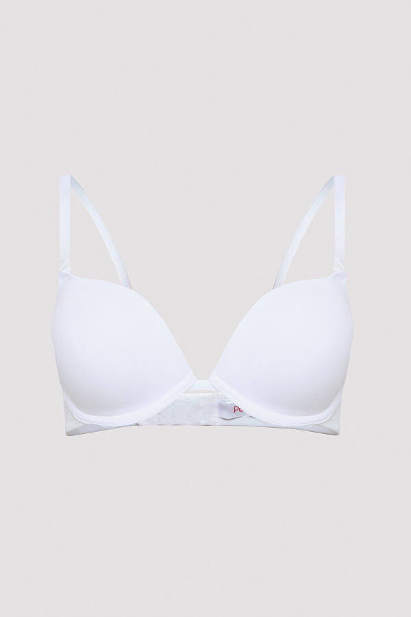 Lol Up Push Up Underwire White Bra - 4