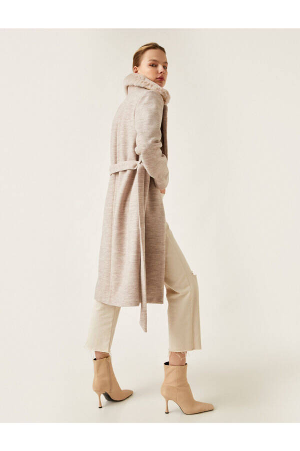 Long coat with wool blend - 1