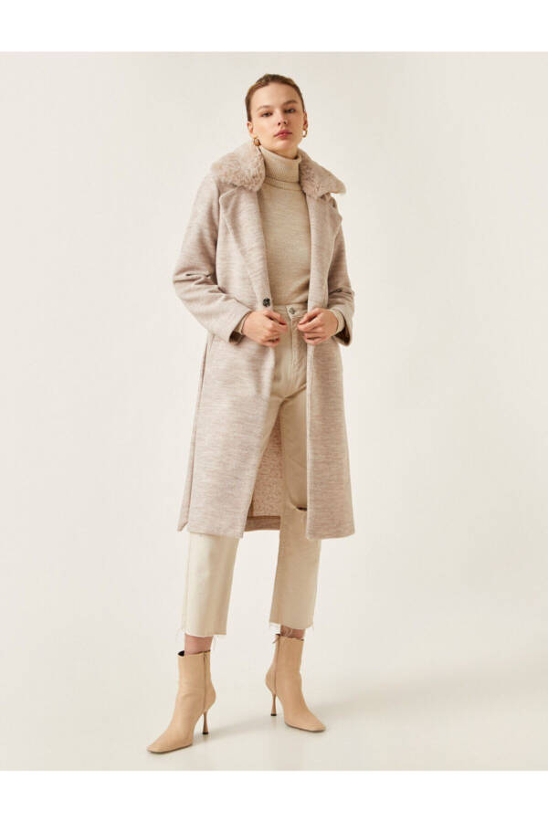 Long coat with wool blend - 2