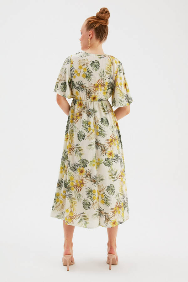 Long Floral Dress - Yellow - 7