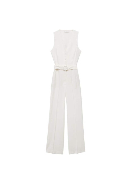 Long jumpsuit with a belt - 1