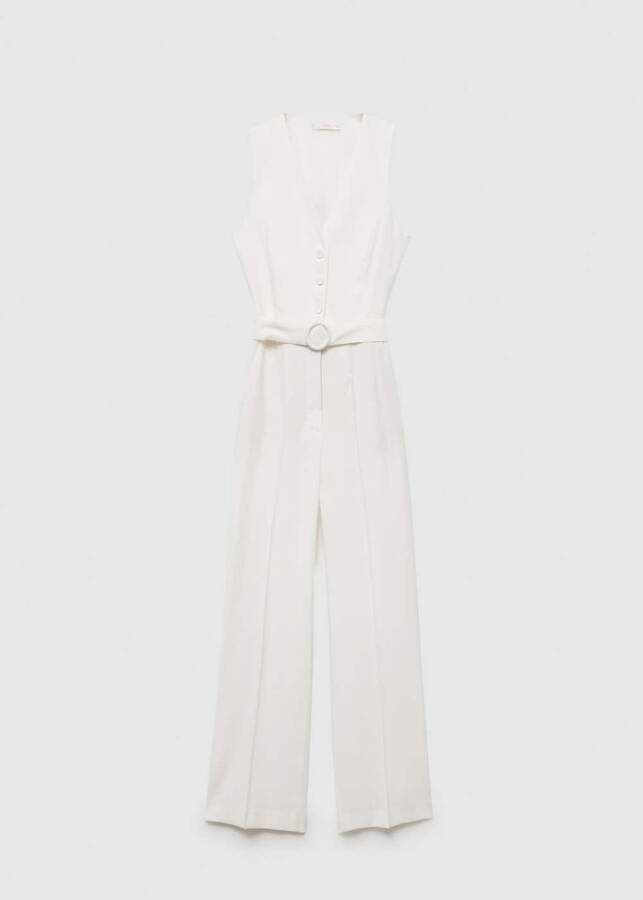 Long jumpsuit with a belt - 2