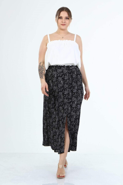 Long Skirt with Button Front - 7