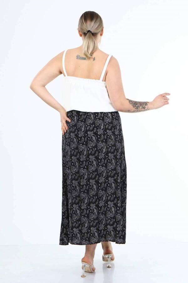 Long Skirt with Button Front - 10