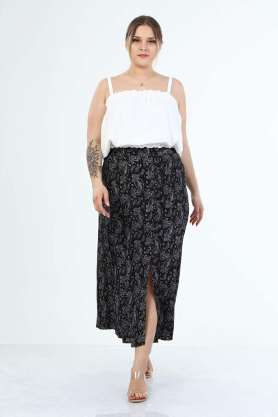 Long Skirt with Button Front - 1