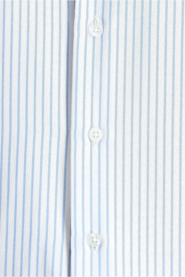 Long Sleeve Classic Striped Cotton Shirt - 10