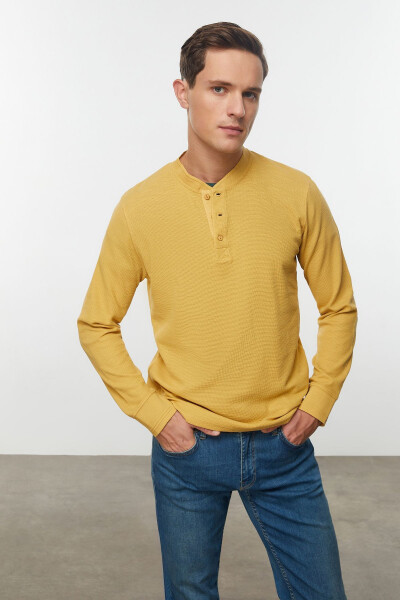 Long-sleeved button-down t-shirt - 7