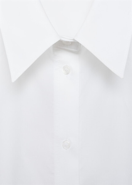 Long-sleeved, detailed white shirt - 4