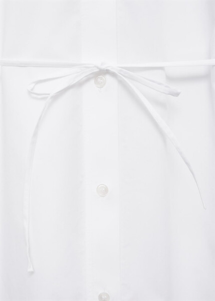 Long-sleeved, detailed white shirt - 6