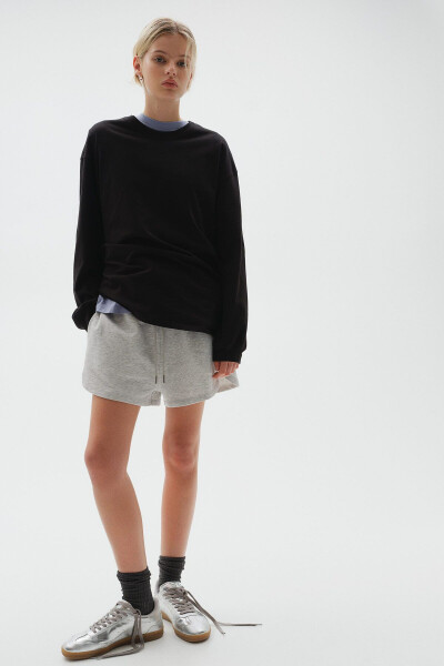 Long-sleeved jersey top - 1