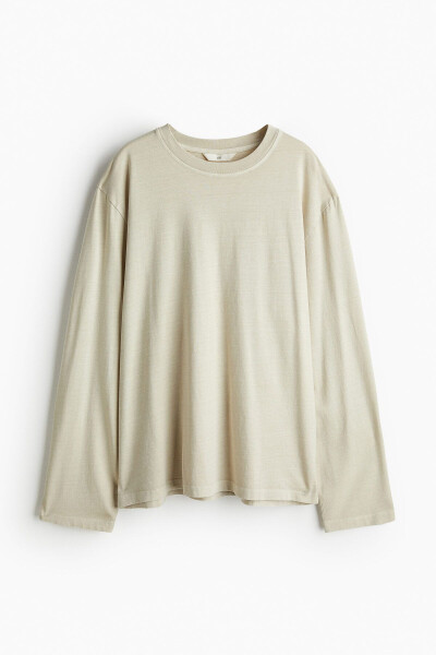 Long-sleeved jersey top - 2