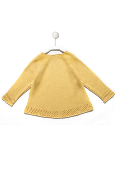 Long-sleeved knitted top for girls - 1