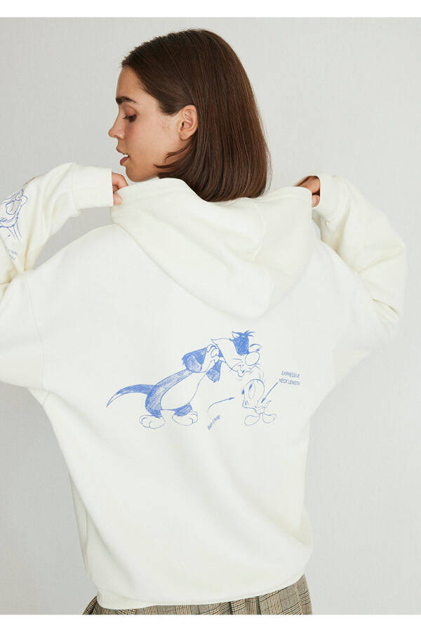 Looney Tunes Printed White Sweatshirt 1s10266-80194 - 5