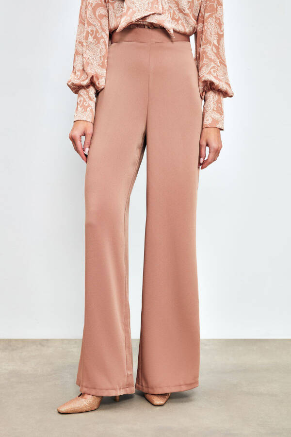 Loose Crepe Trousers - Visone - 3