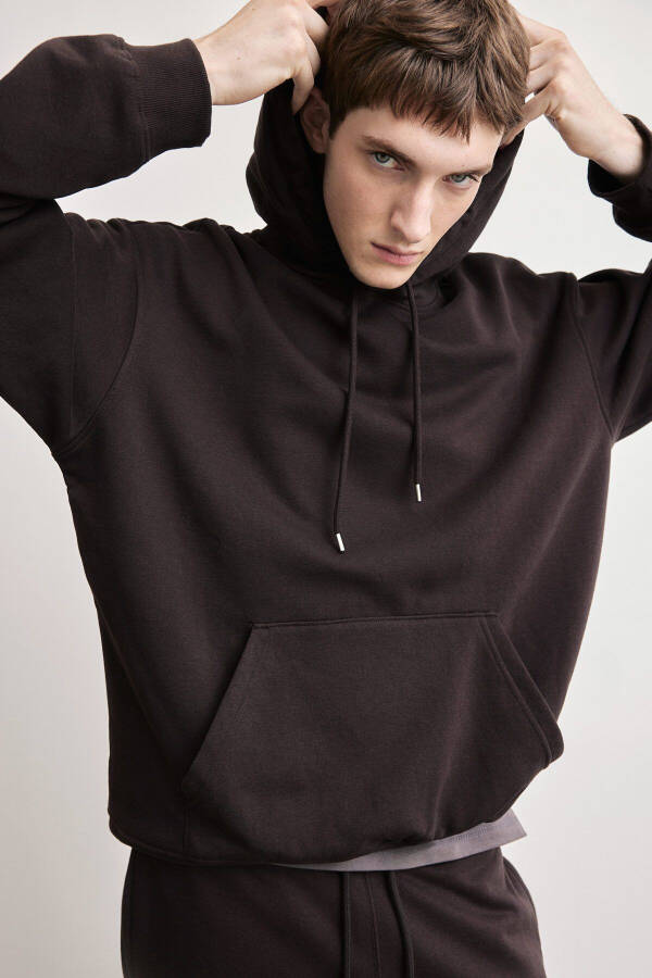 Loose fit hooded top - 7