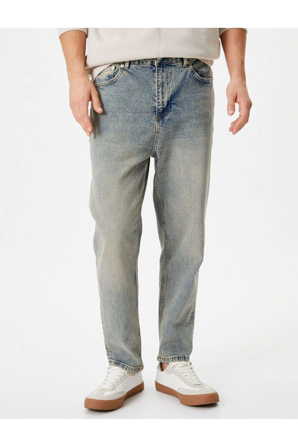 Loose fit washed denim jeans by Steve Jean. - 3